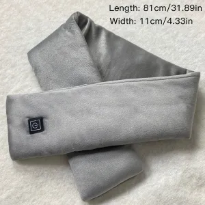 3-Mode USB Heated Scarf for Women - Fashionable Polyester Neck Warmer