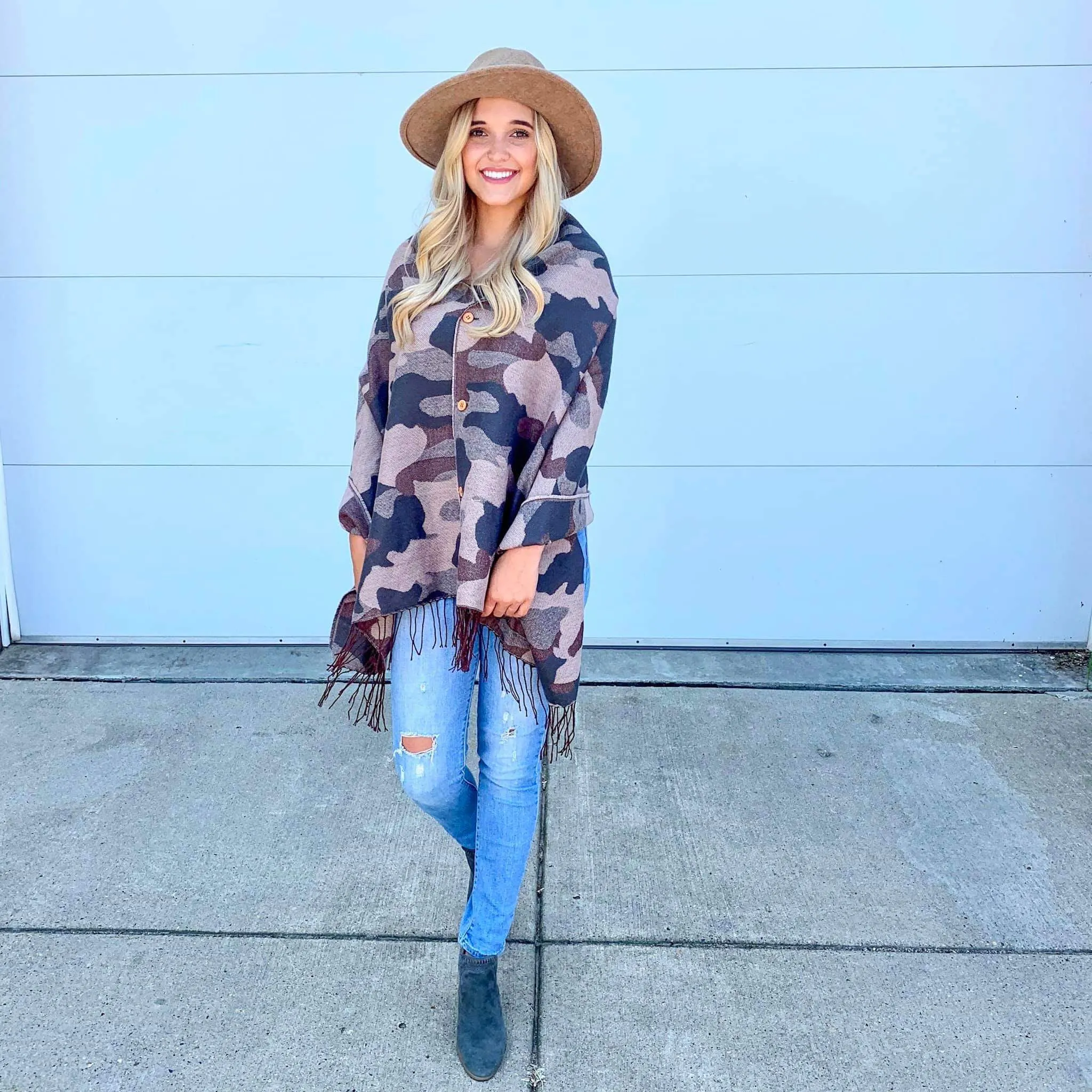 4-Way Button Shawl Scarves