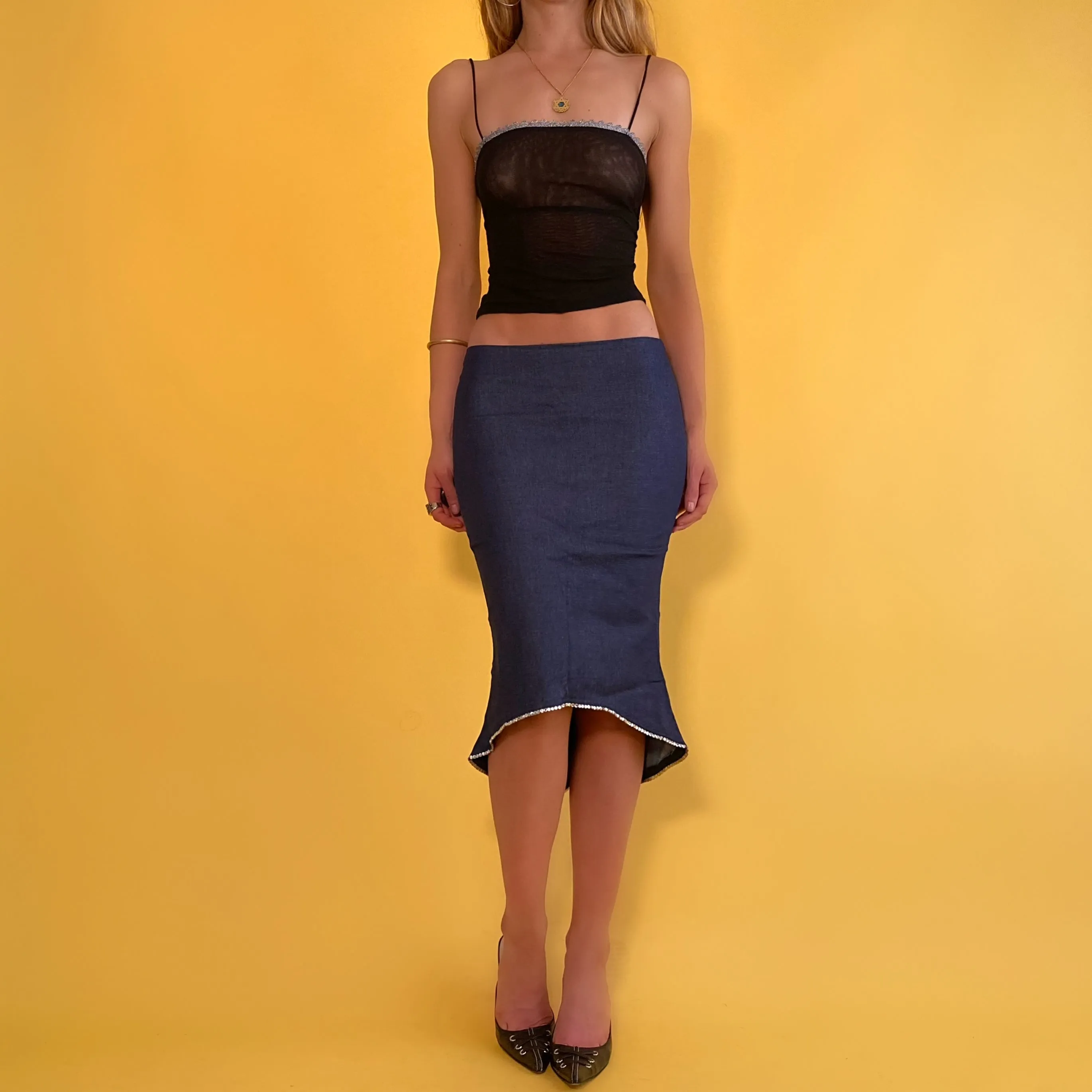 90’s Gem Pencil Skirt (S)