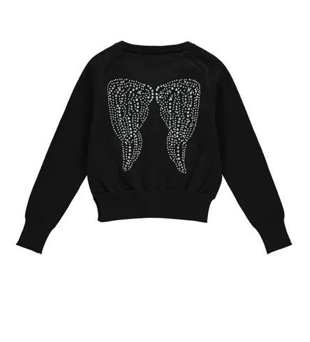 Angels Face Black Wings Cardigan