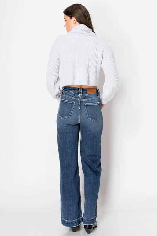 ARTEMIS VINTAGE TUMMY CONTROL HIGH RISE WIDE LEG JEANS
