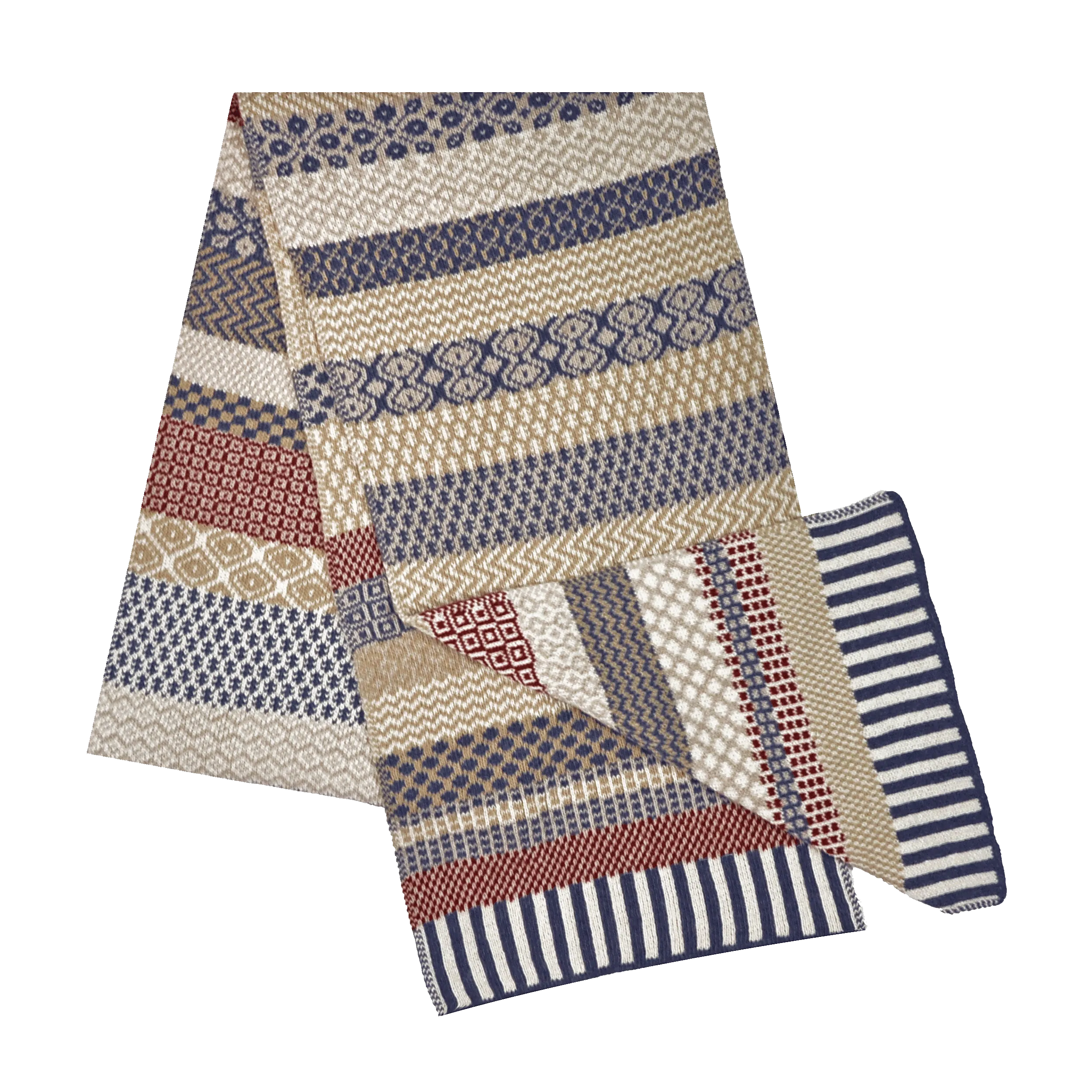 BATEAU MOUCHE Knitted Scarf Made in USA Solmate