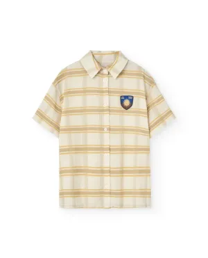 Beige Shield Kangaroo Shirt