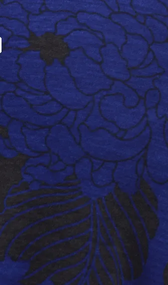 Blue Flower  Maxi Skirt