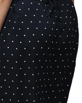 Blue Polka Dot Front Button Dress | Blue