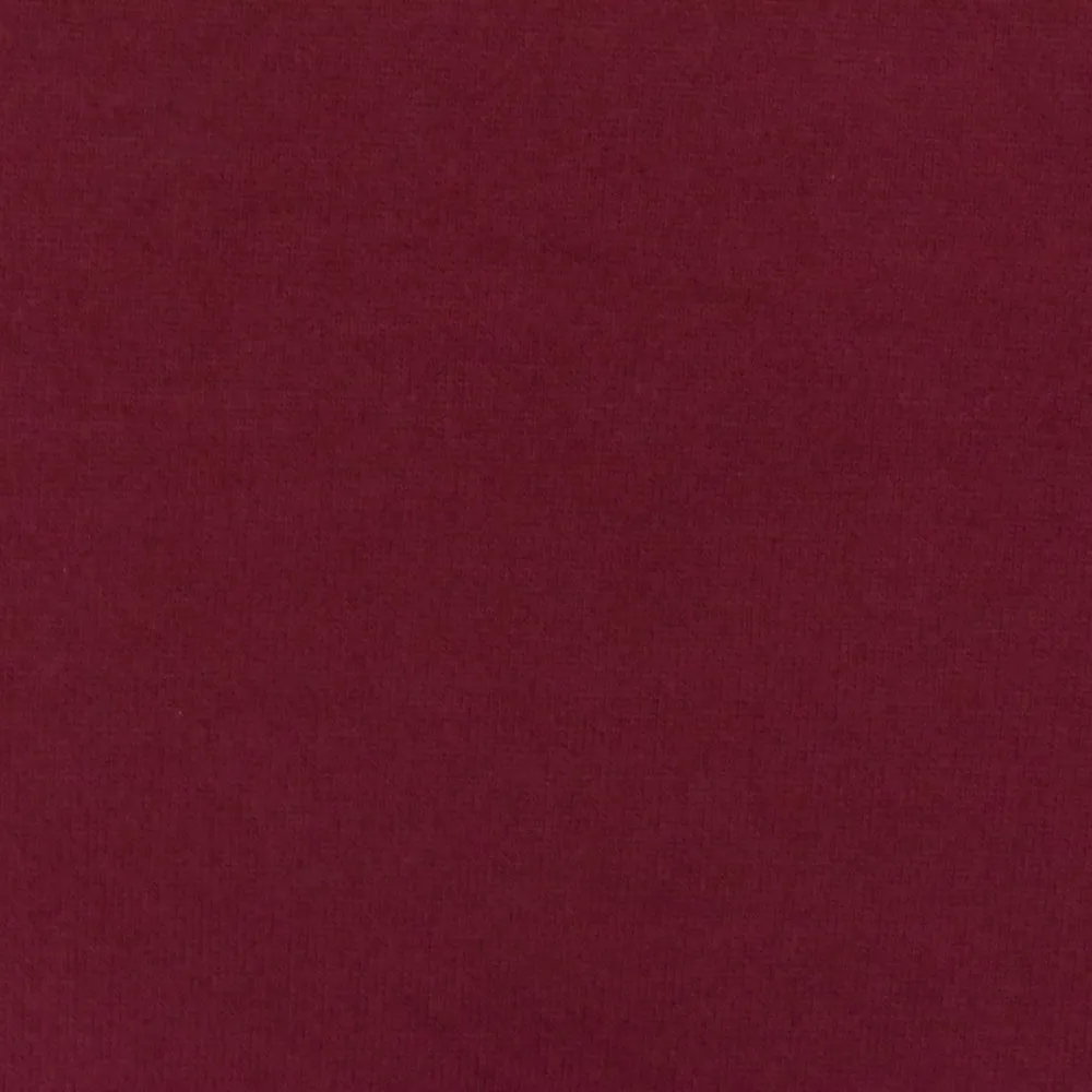 Burgundy Red Solid Stretch Poly Brushed Jersey Knit Fabric