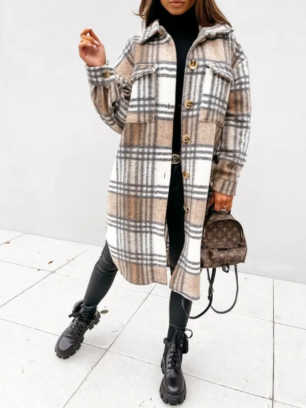 Caitlyn | Oversized Plaid Jacket