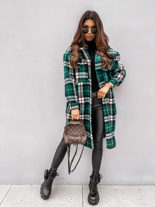 Caitlyn | Oversized Plaid Jacket