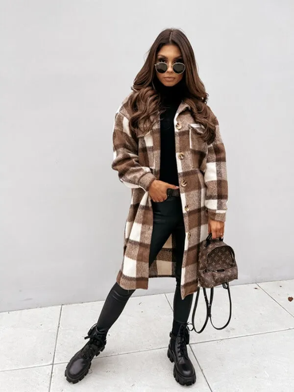Caitlyn | Oversized Plaid Jacket