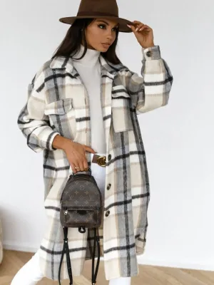 Caitlyn | Oversized Plaid Jacket