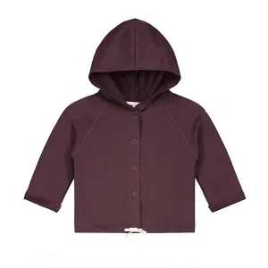 Cardigan Hooded Baby Plum