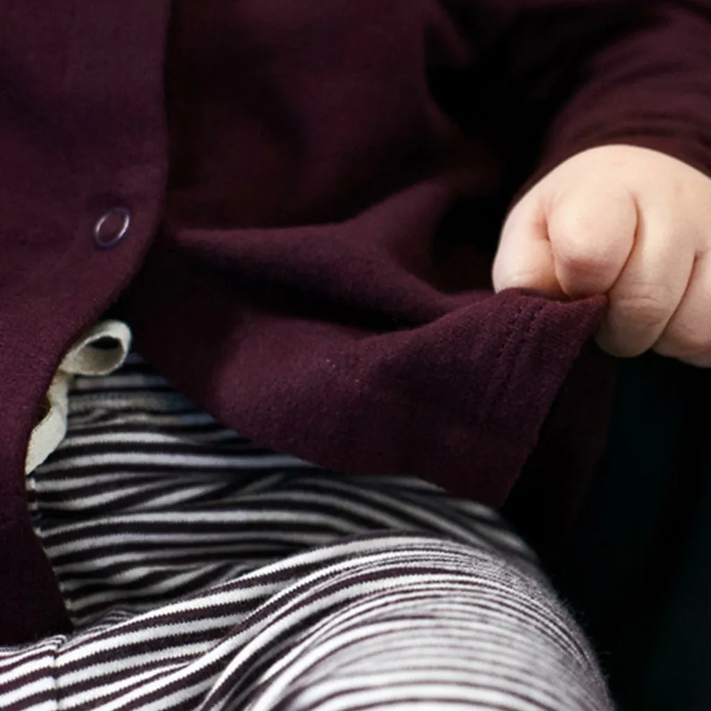 Cardigan Hooded Baby Plum