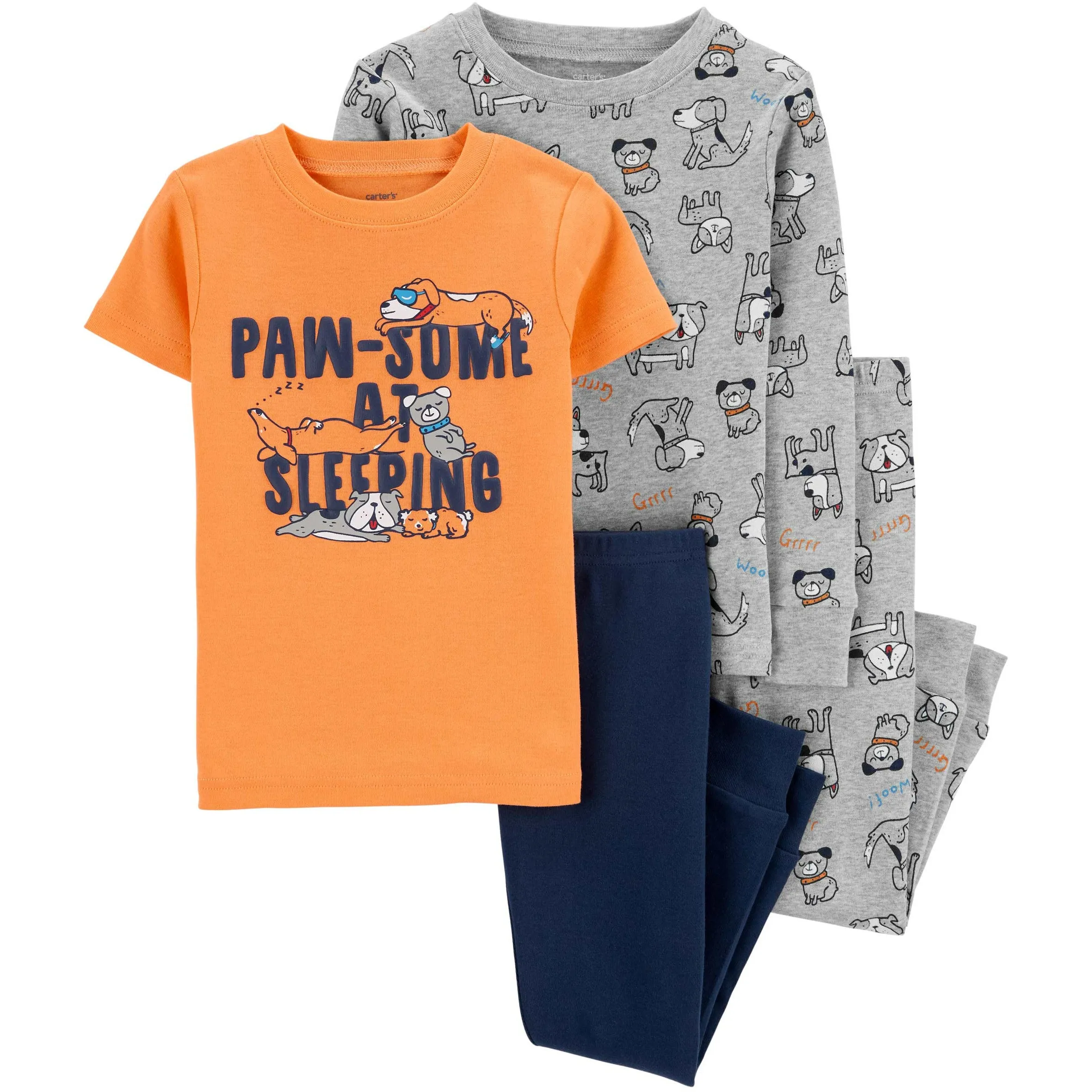 Carter's 4-Piece 100% Snug Fit Cotton Pjs Boy Multicolor 1I554810