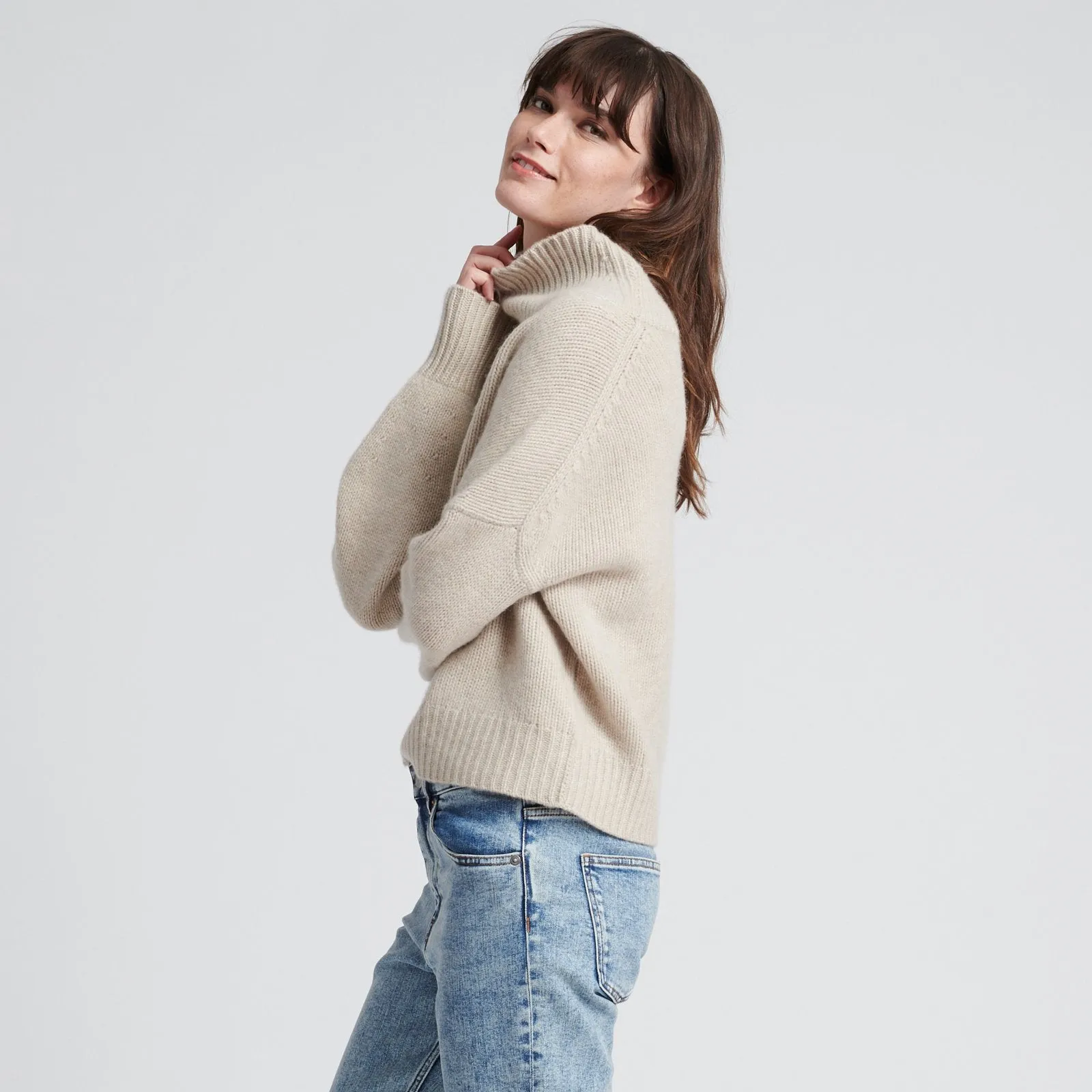 Cashmere Oversized Turtleneck