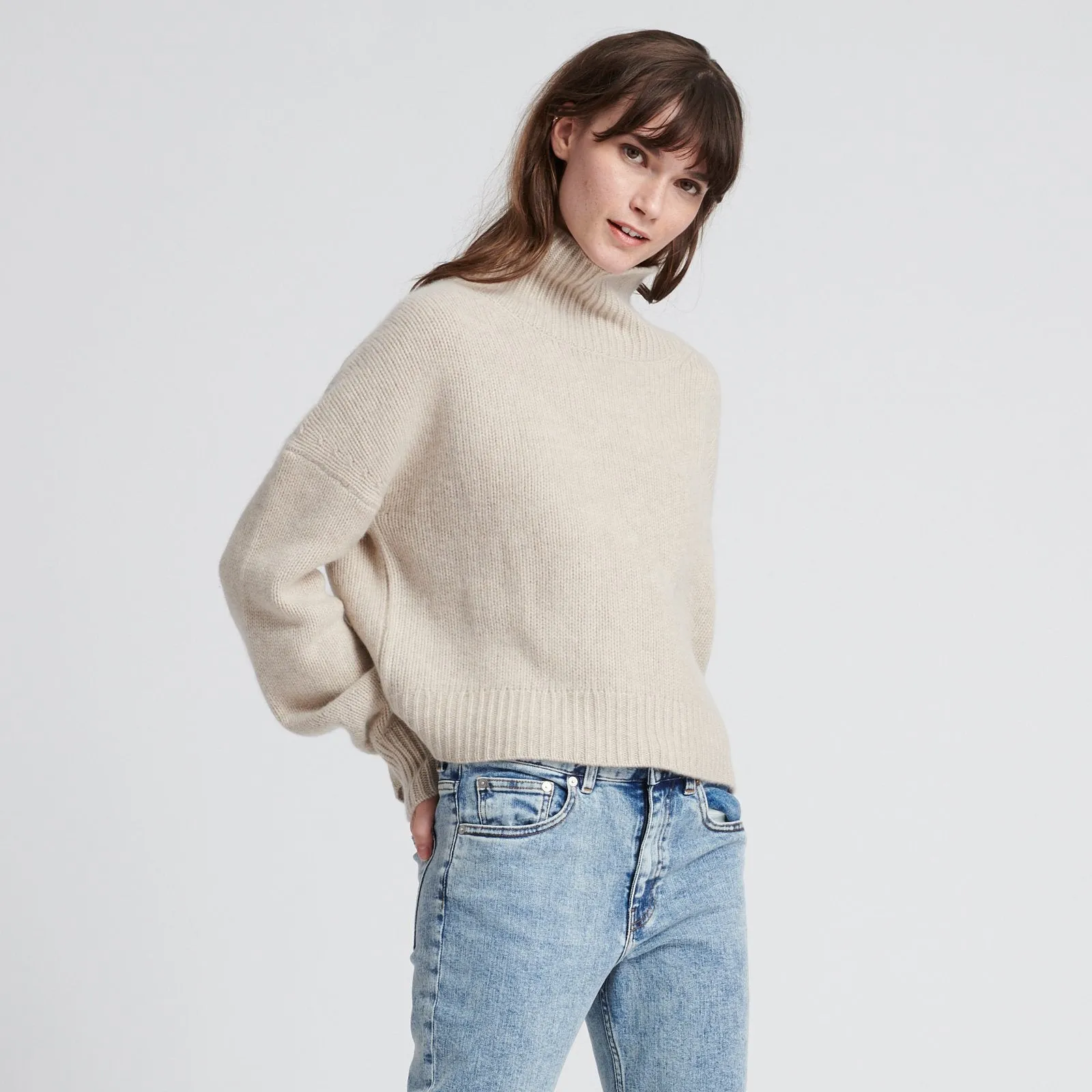Cashmere Oversized Turtleneck