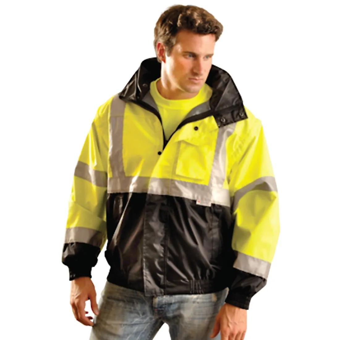 Class 3 Black Bottom Bomber Jacket - 5X