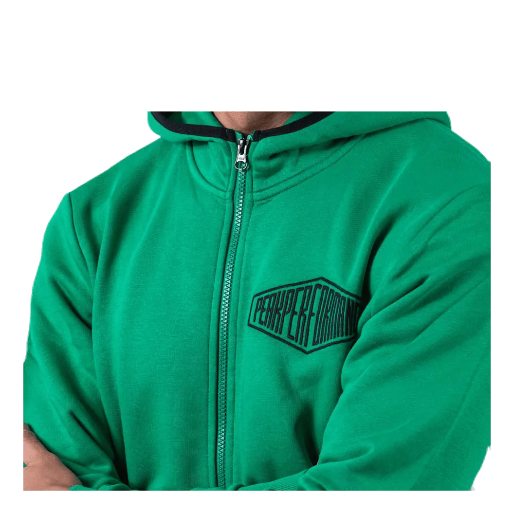 Comfy Zip Hood Green