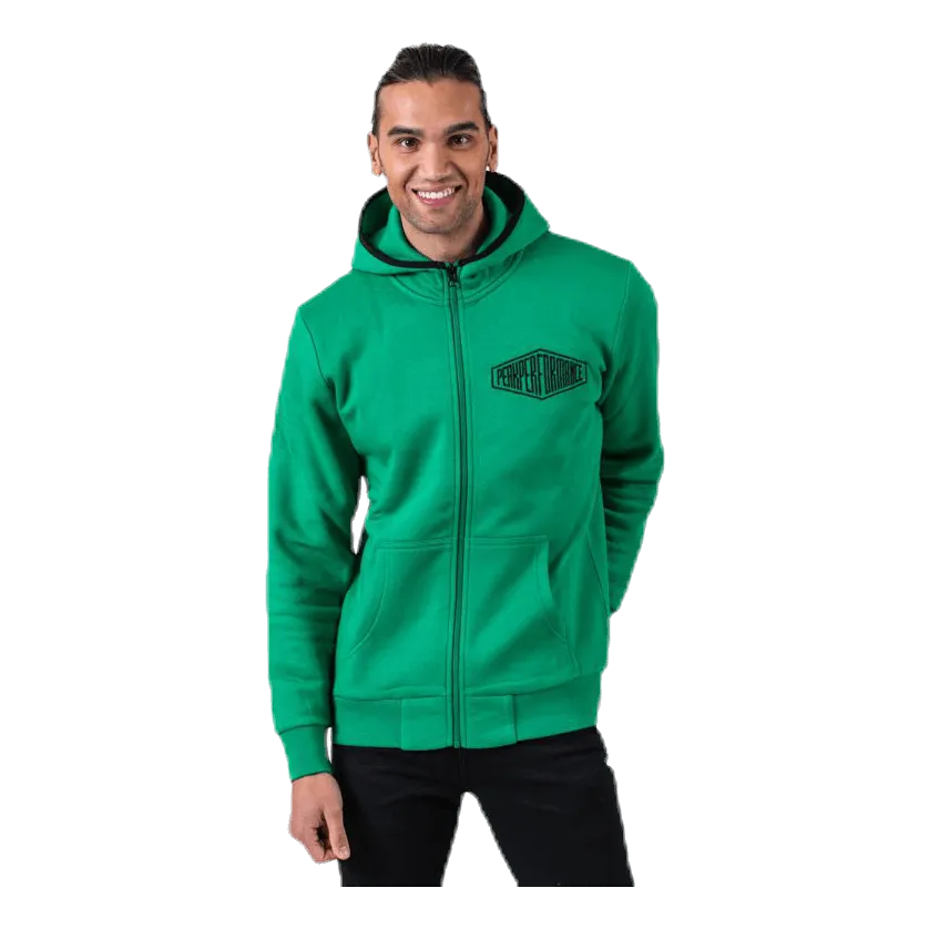 Comfy Zip Hood Green