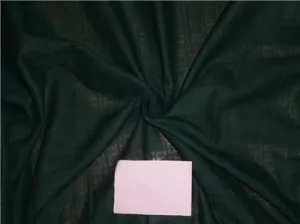 Cotton Organdy Fabric Leno Checks Design 44&quot;Dark Forest Green
