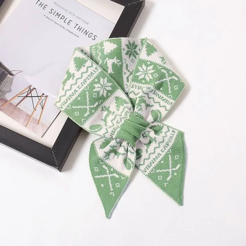 Cozy Christmas Wool Scarf for Women
