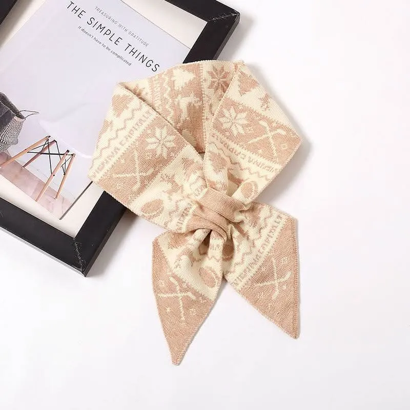 Cozy Christmas Wool Scarf for Women