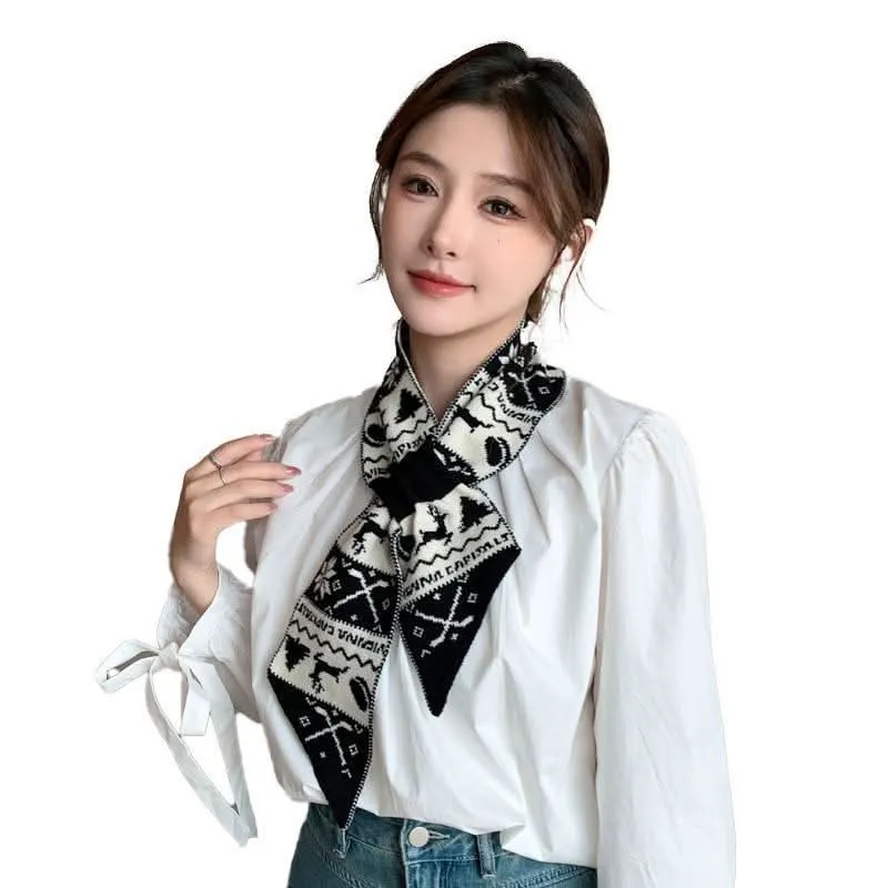 Cozy Christmas Wool Scarf for Women