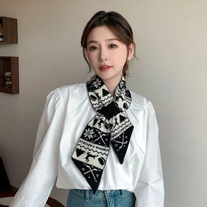 Cozy Christmas Wool Scarf for Women