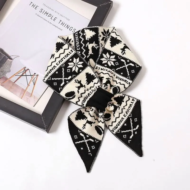 Cozy Christmas Wool Scarf for Women