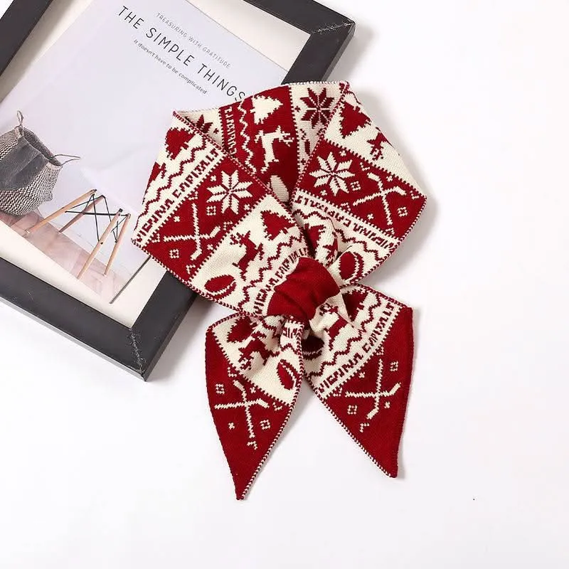 Cozy Christmas Wool Scarf for Women