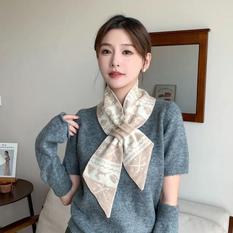 Cozy Christmas Wool Scarf for Women