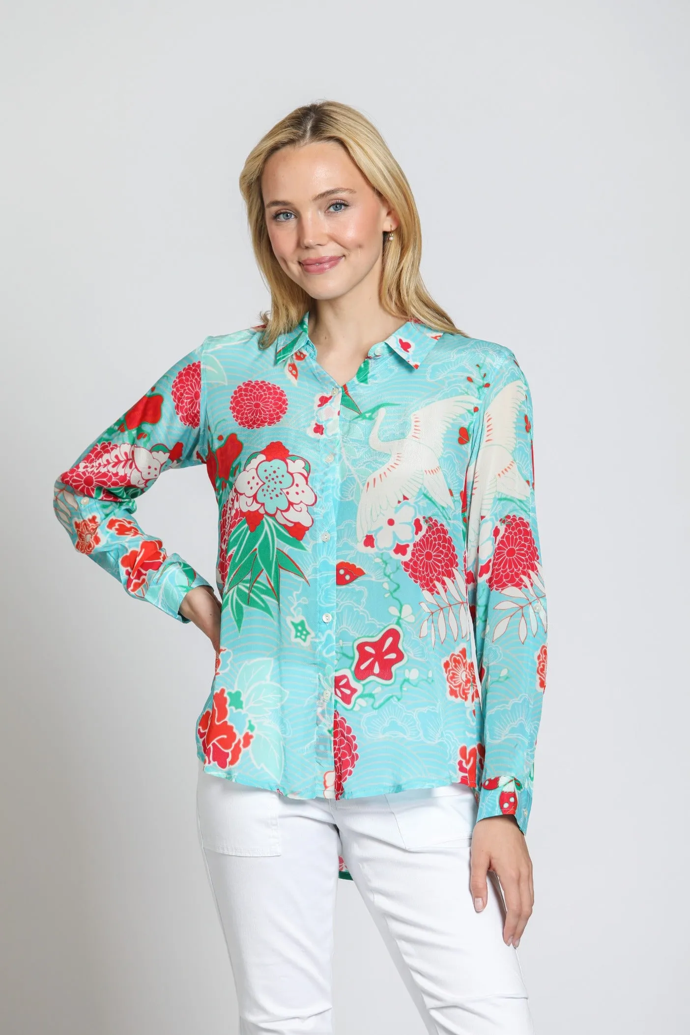 CRANE BUTTON DOWN TOP