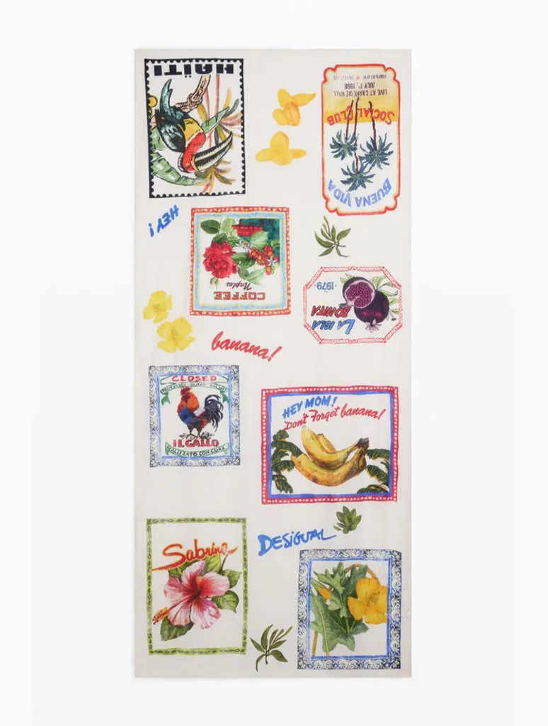 Desigual Stamp Scarf