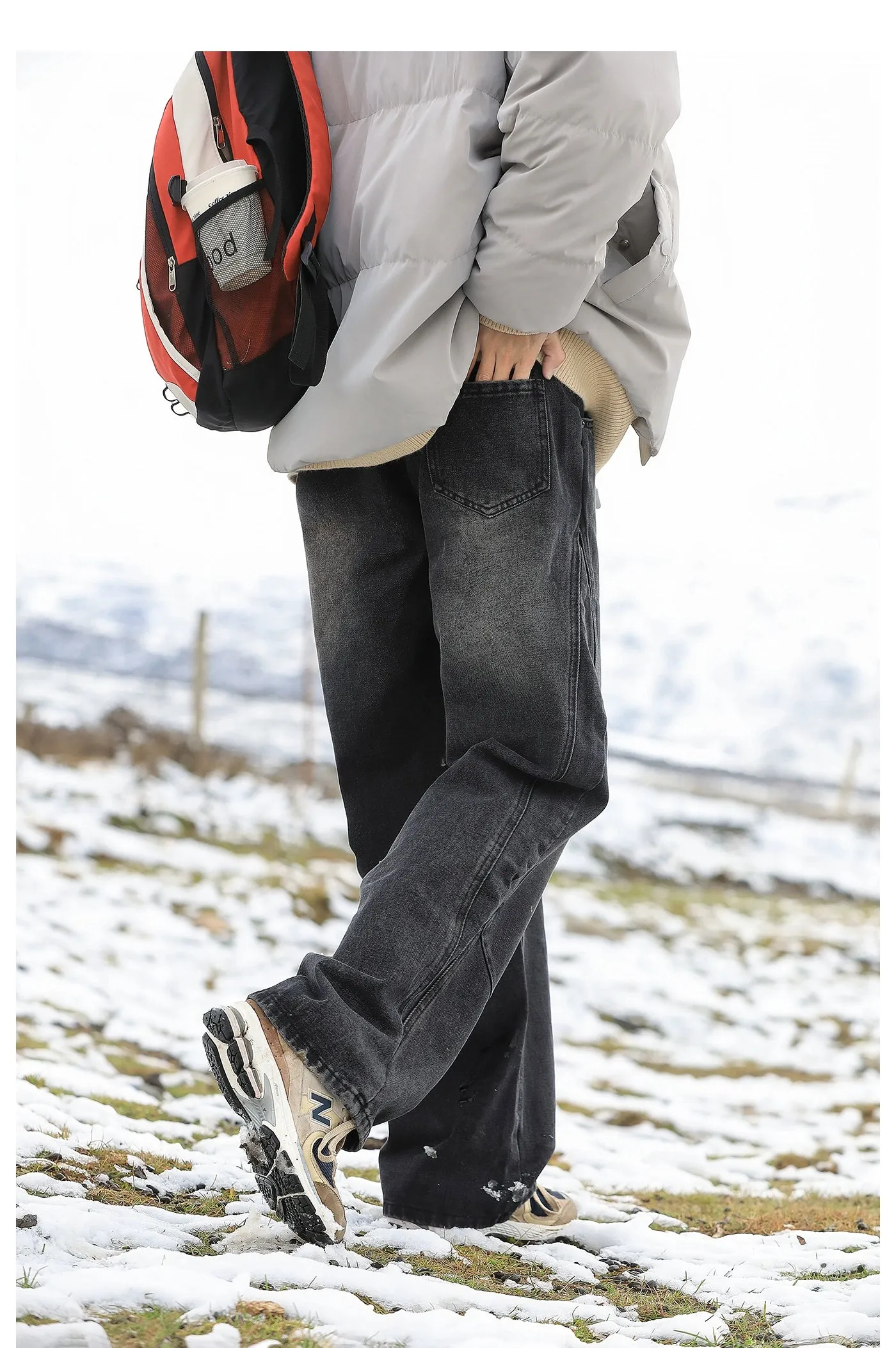 Drawstring Casual Jeans