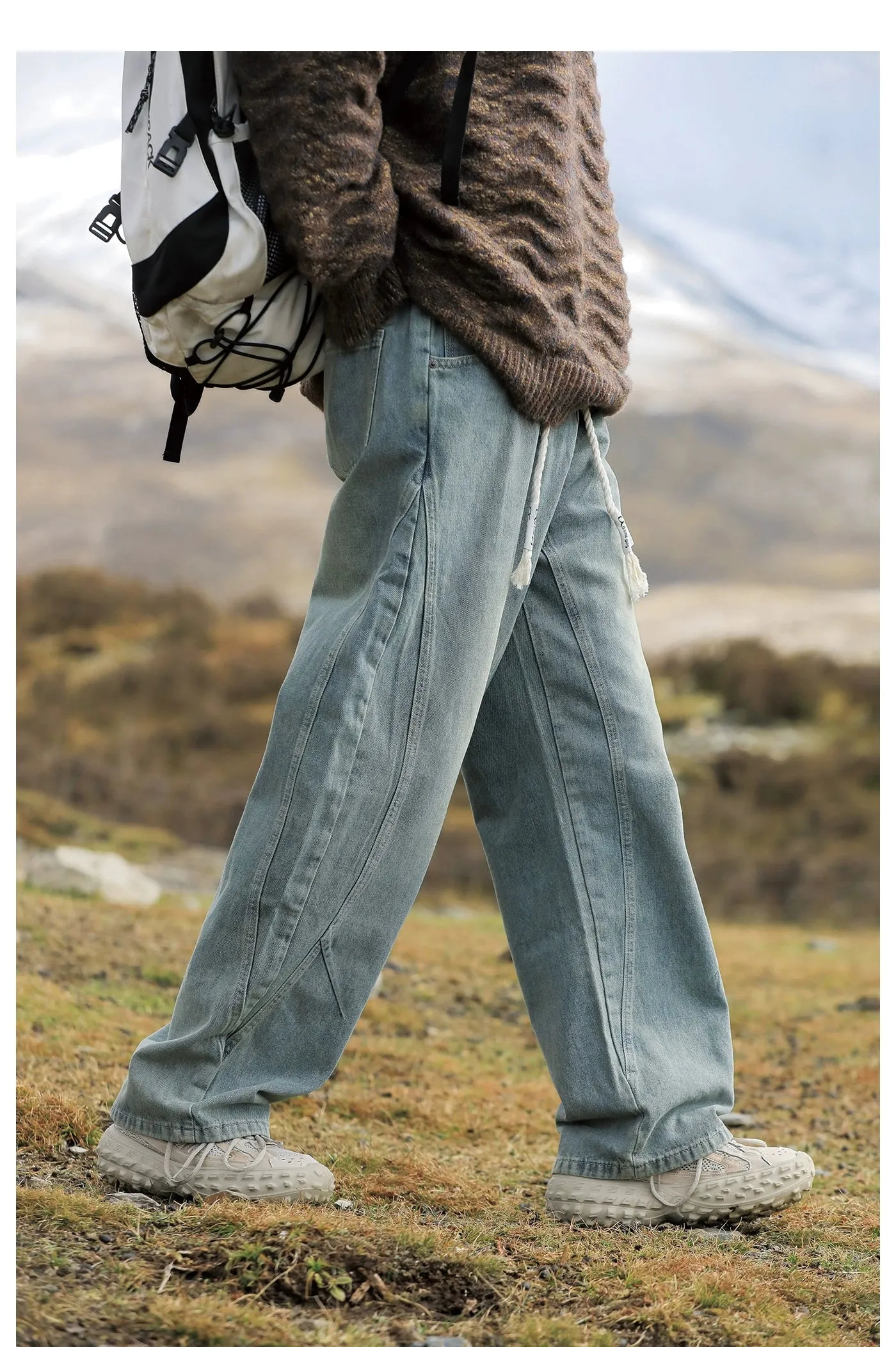 Drawstring Casual Jeans