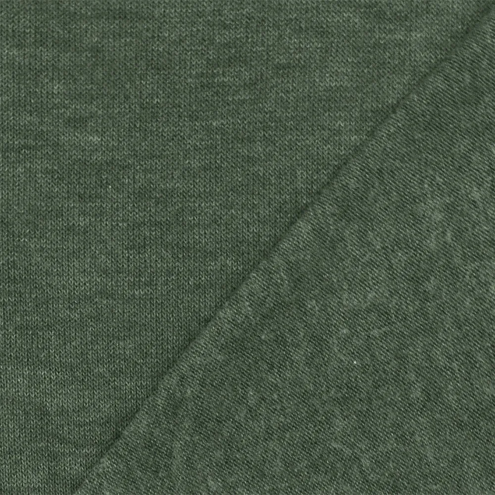 Dusty Green Texture Brushed Stretch Jersey Knit Fabric