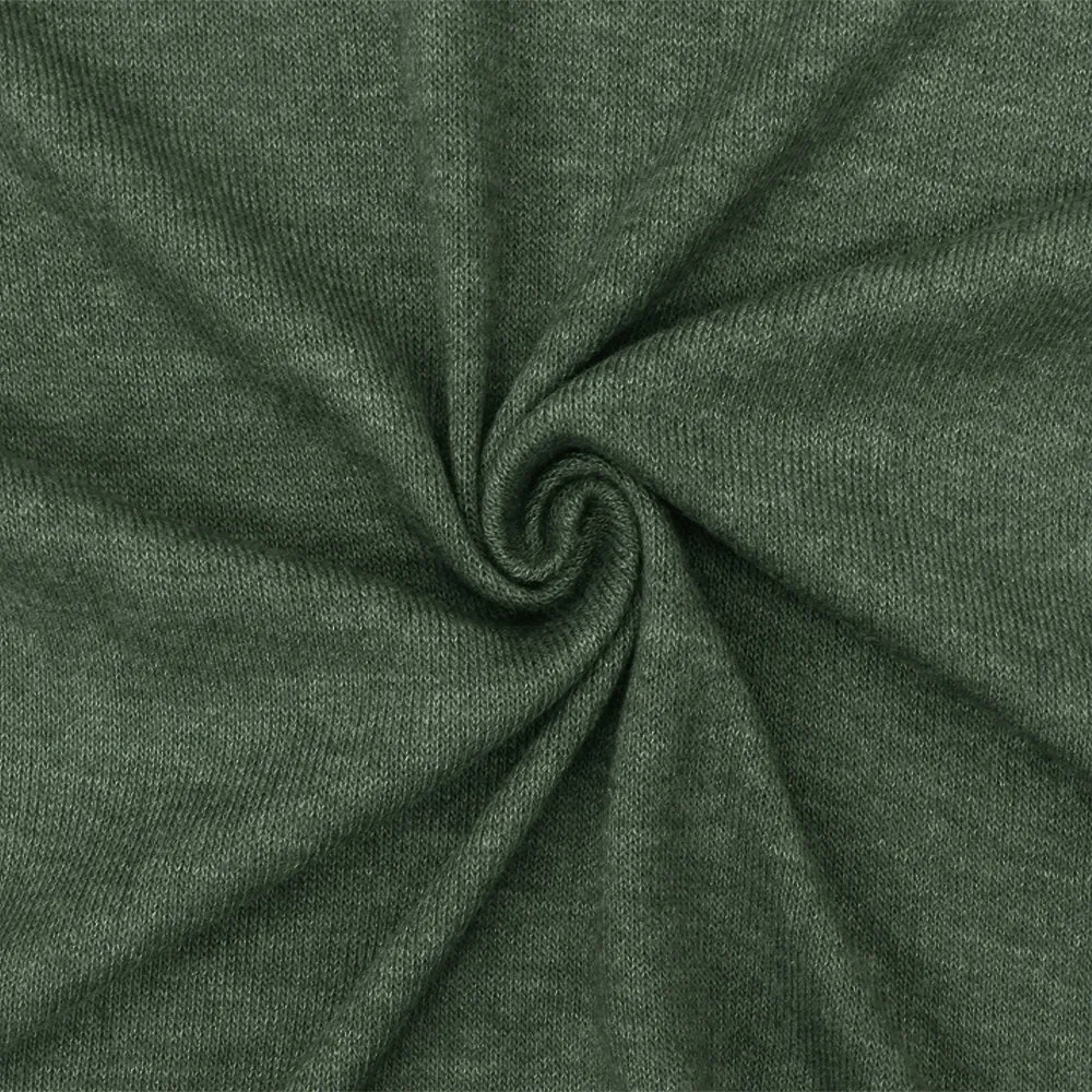 Dusty Green Texture Brushed Stretch Jersey Knit Fabric