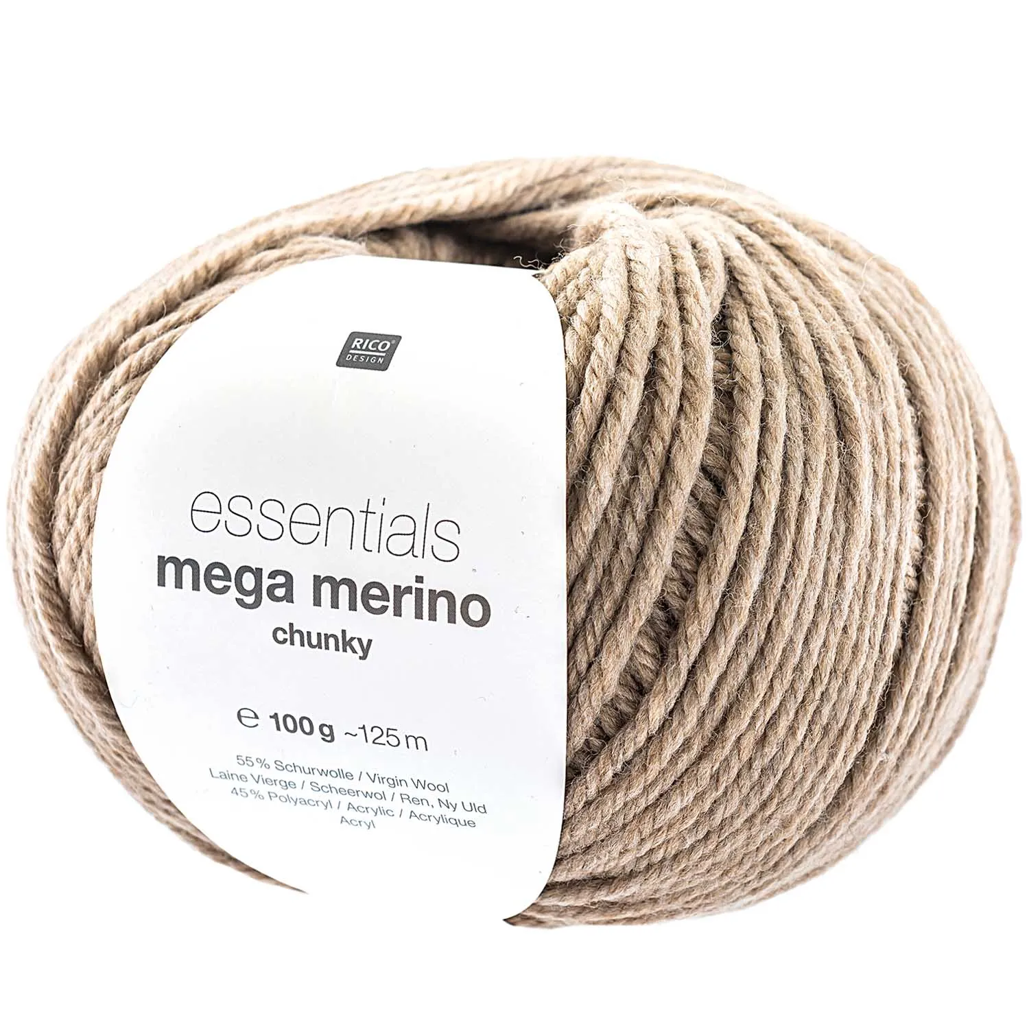 Ecru - Mega Wool Chunky - Rico