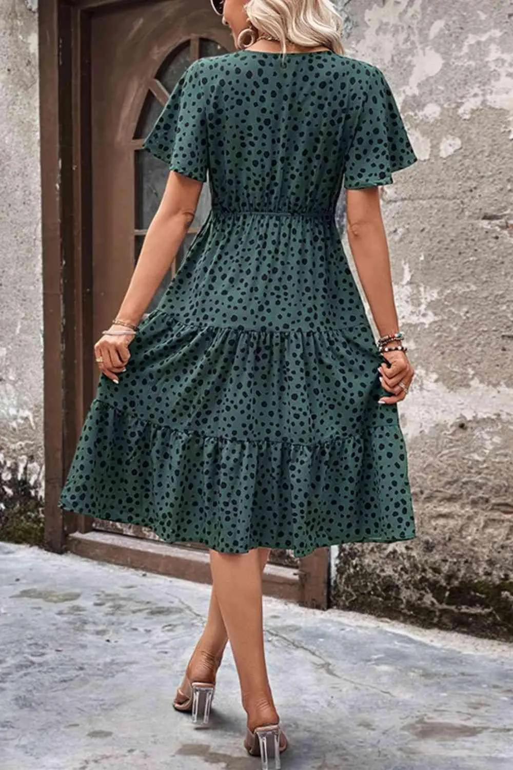 Everyday Chic Short Sleeve A Line Midi Dress