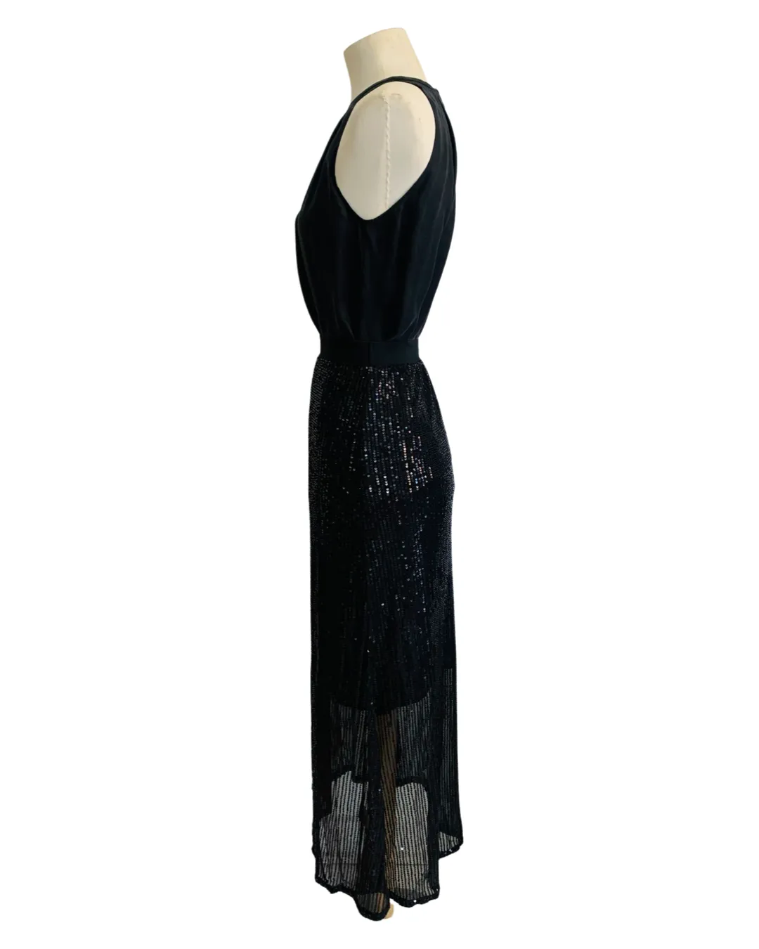 FAME SEQUIN SKIRT black