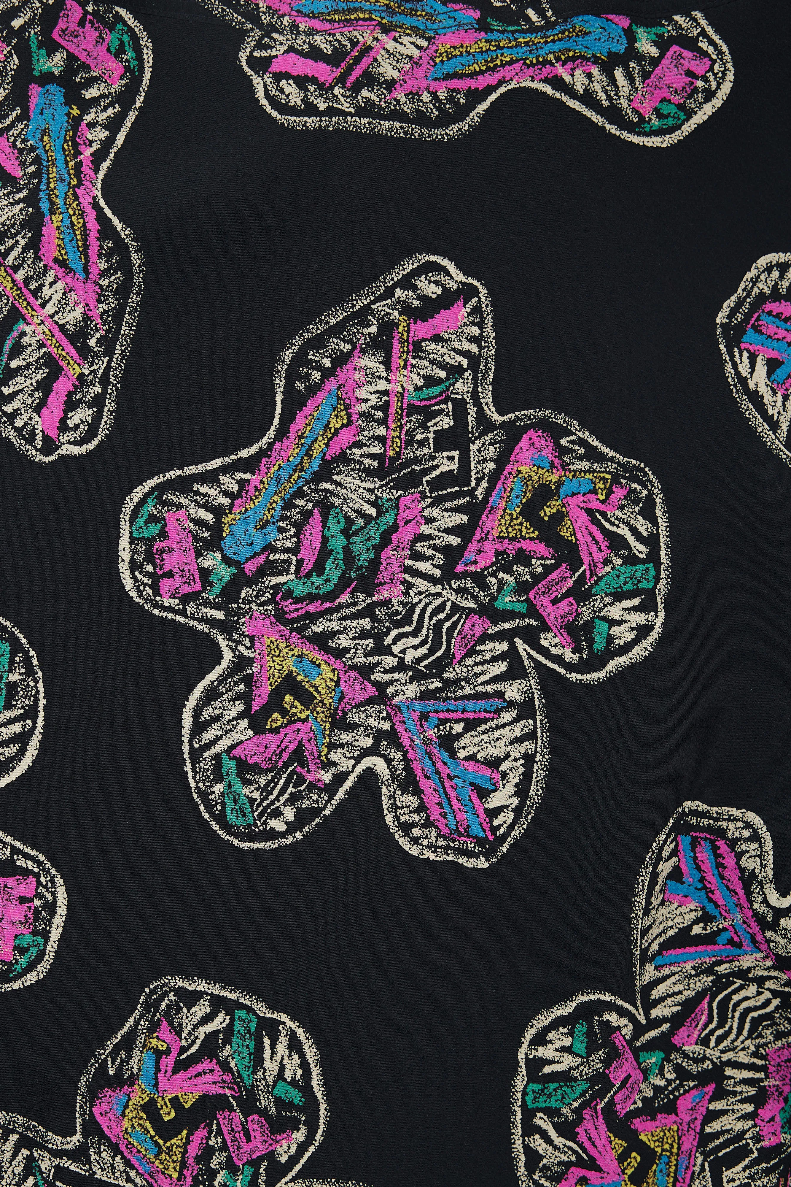 Fendi 365 Multicolor Printed A-line Slip Skirt