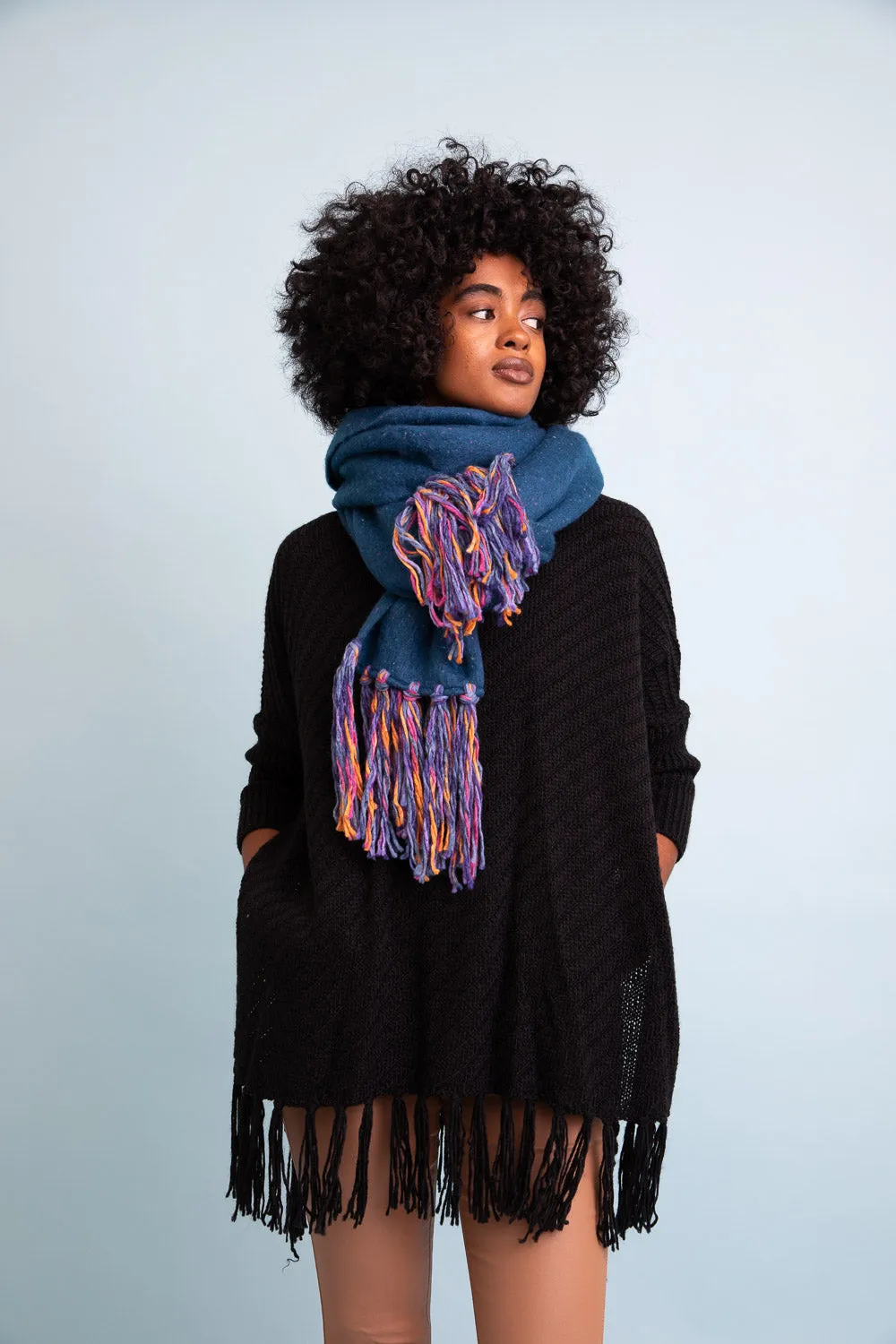 Frayed Bohemian Flow Scarf (4 colors)