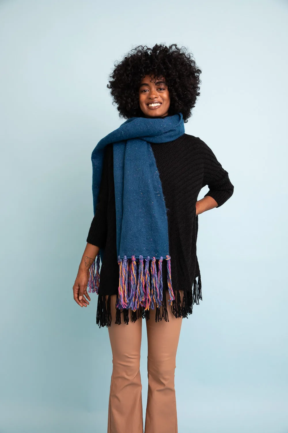 Frayed Bohemian Flow Scarf (4 colors)