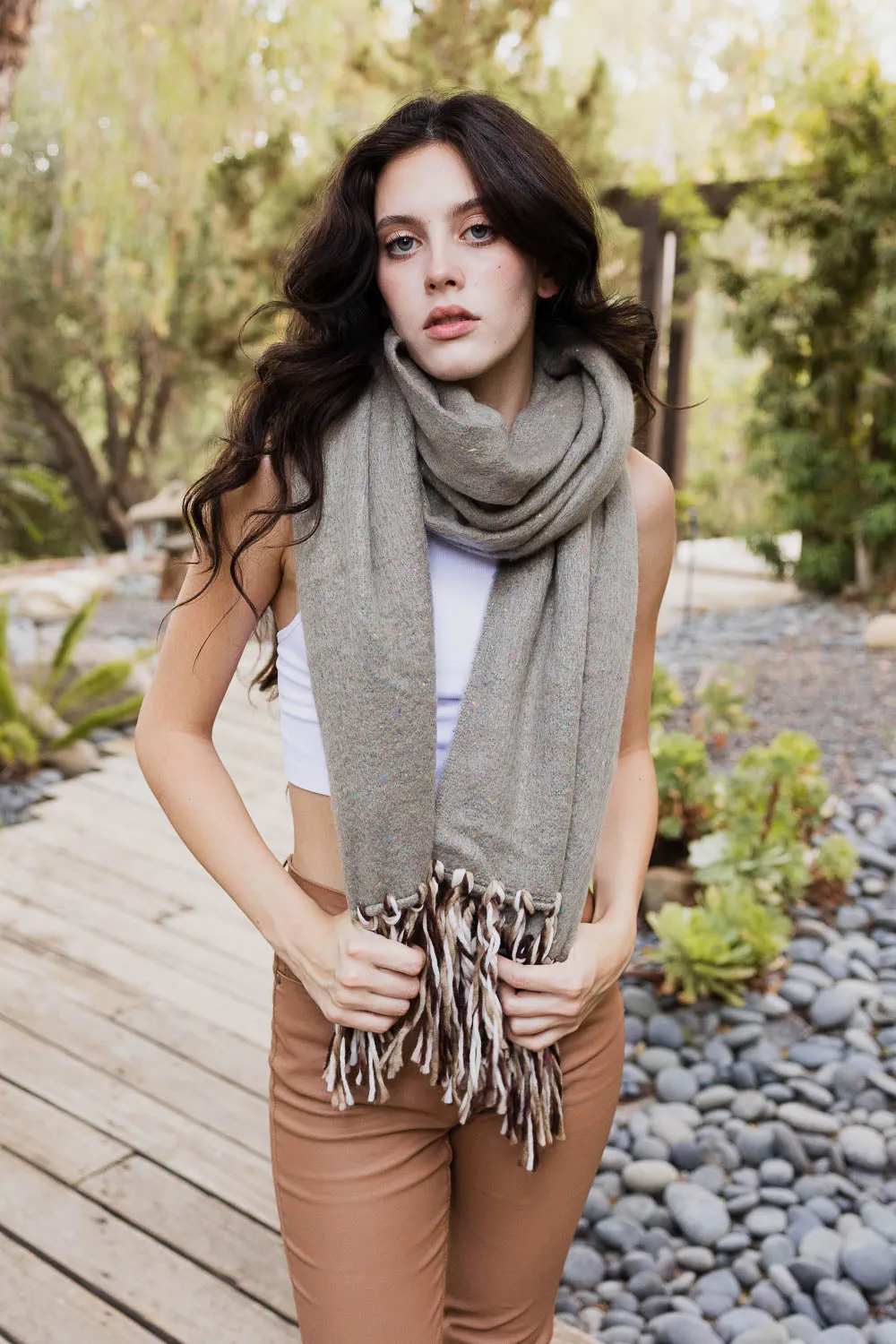 Frayed Bohemian Flow Scarf (4 colors)