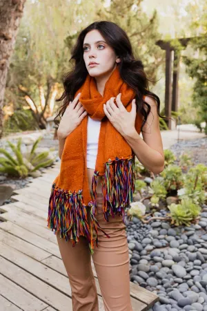 Frayed Bohemian Flow Scarf (4 colors)