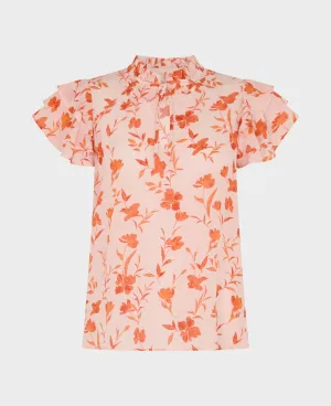 Frill Tie Neck Top