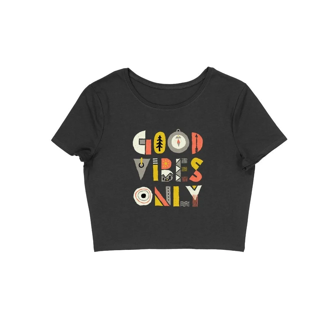 Good Vibes Only Crop Top - CT00017