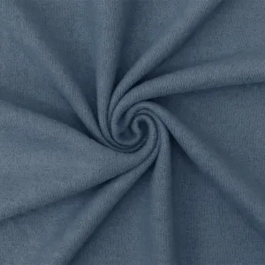 Harbor Blue Solid Stretch Brushed Jersey Knit Fabric