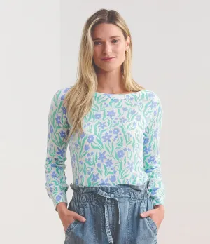 Hatley 3/4 Sleeve Knit Breton - Painted Flowers