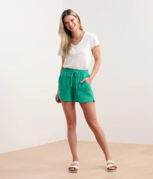 Hatley Sadie V-Neck Tee - White