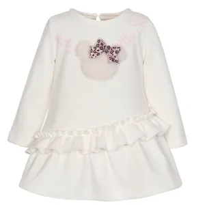 Ivory Teddy Jersey Dress